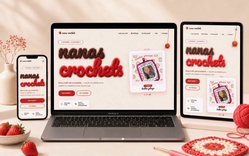Nanas Crochets, loja de peças de crochê feitas à mão